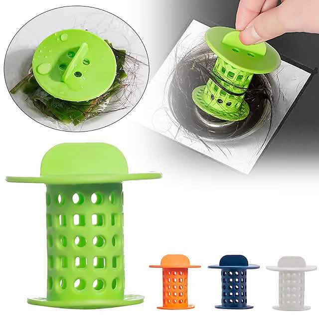 Tub Drain Hair Catcher Plugs – 3 Pack