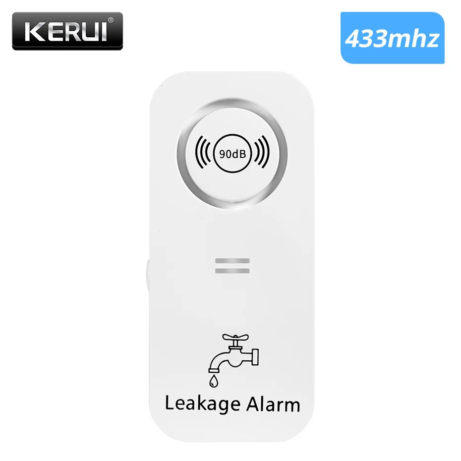 Loud Water Leak Alarm – 90dB Drip & Overflow Sensor (Kitchen, Bath, Basement)